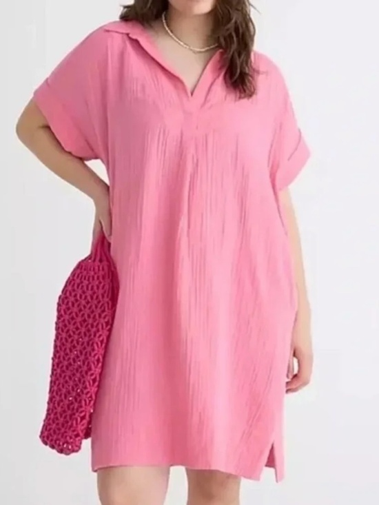 J. Crew Dresses & Skirts - Gauze Popover Dress | Pink